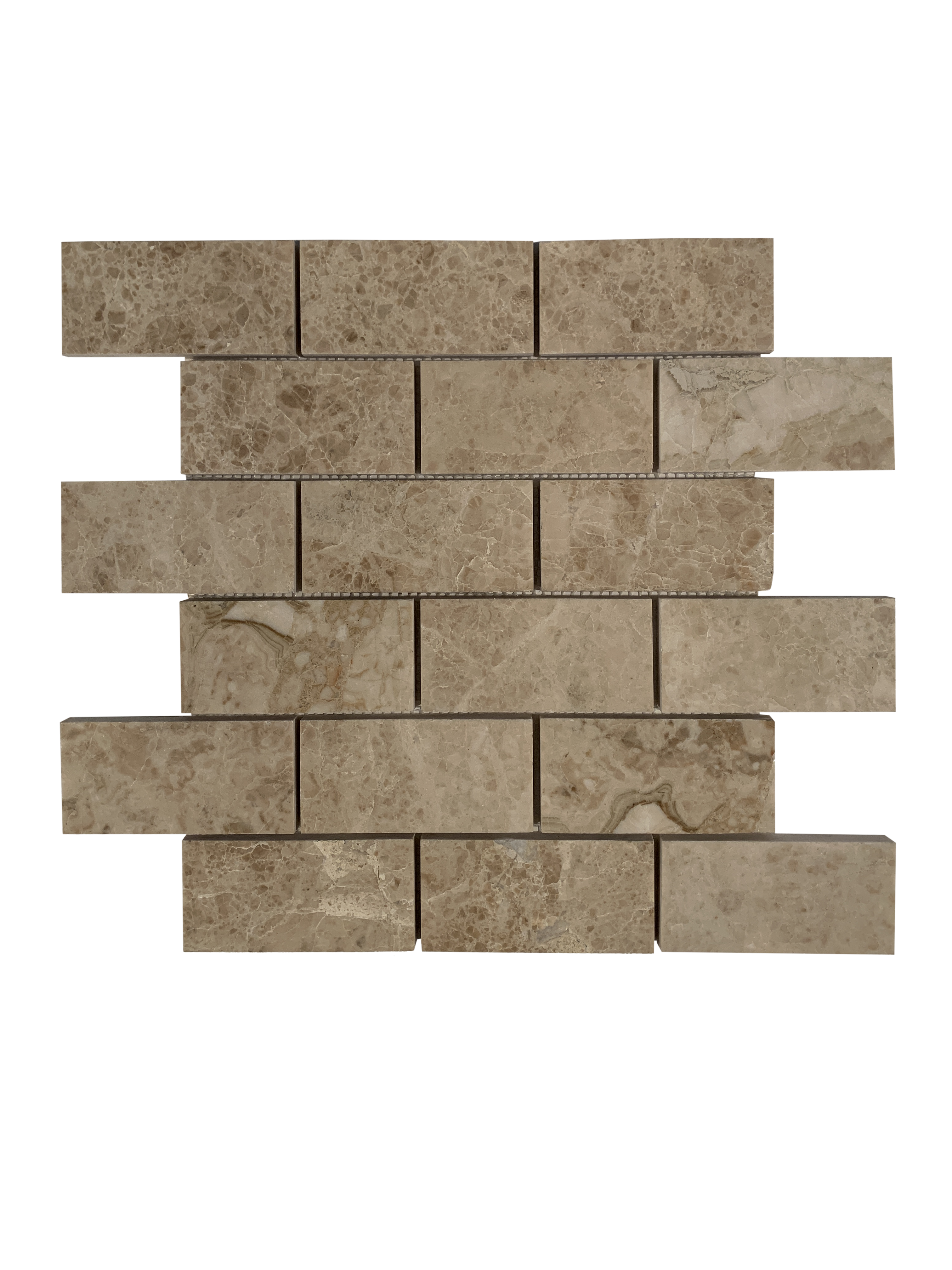 CAPPUCCINO MARBLE MOSAIC POLISHED BRICK 2